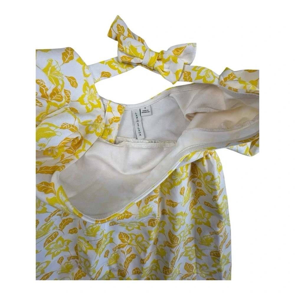 Janie And Jack Floral Textured Ruffle Sundress‎ Dress Size 8